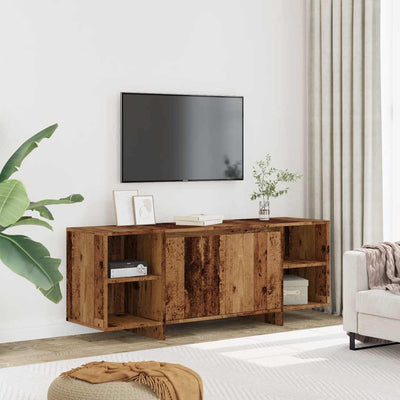TV Kaappi vanhaa puuta 130x35x50 cm tekninen puu