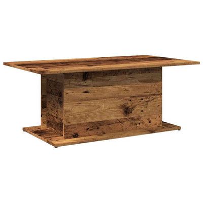 Sohvapöytä vanhaa puuta 102x55,5x40 cm lastulevy