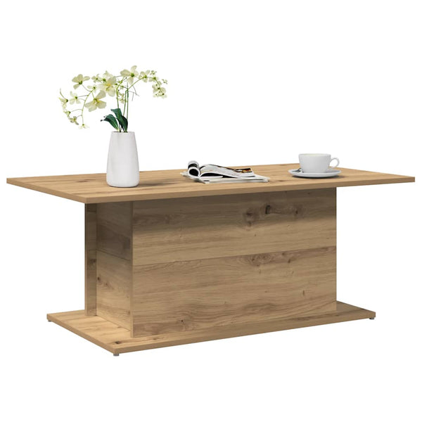 Sohvapöytä artesaani tammi 102x55,5x40 cm tekninen puu