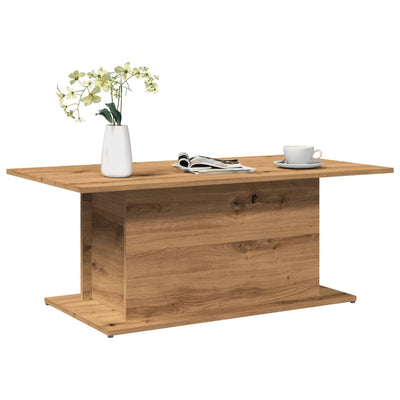 Sohvapöytä artesaani tammi 102x55,5x40 cm tekninen puu