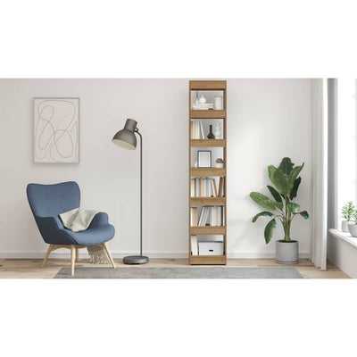 Kirjakaappi/tilanjakaja artisan oak Aursulesei 40x30x198cm