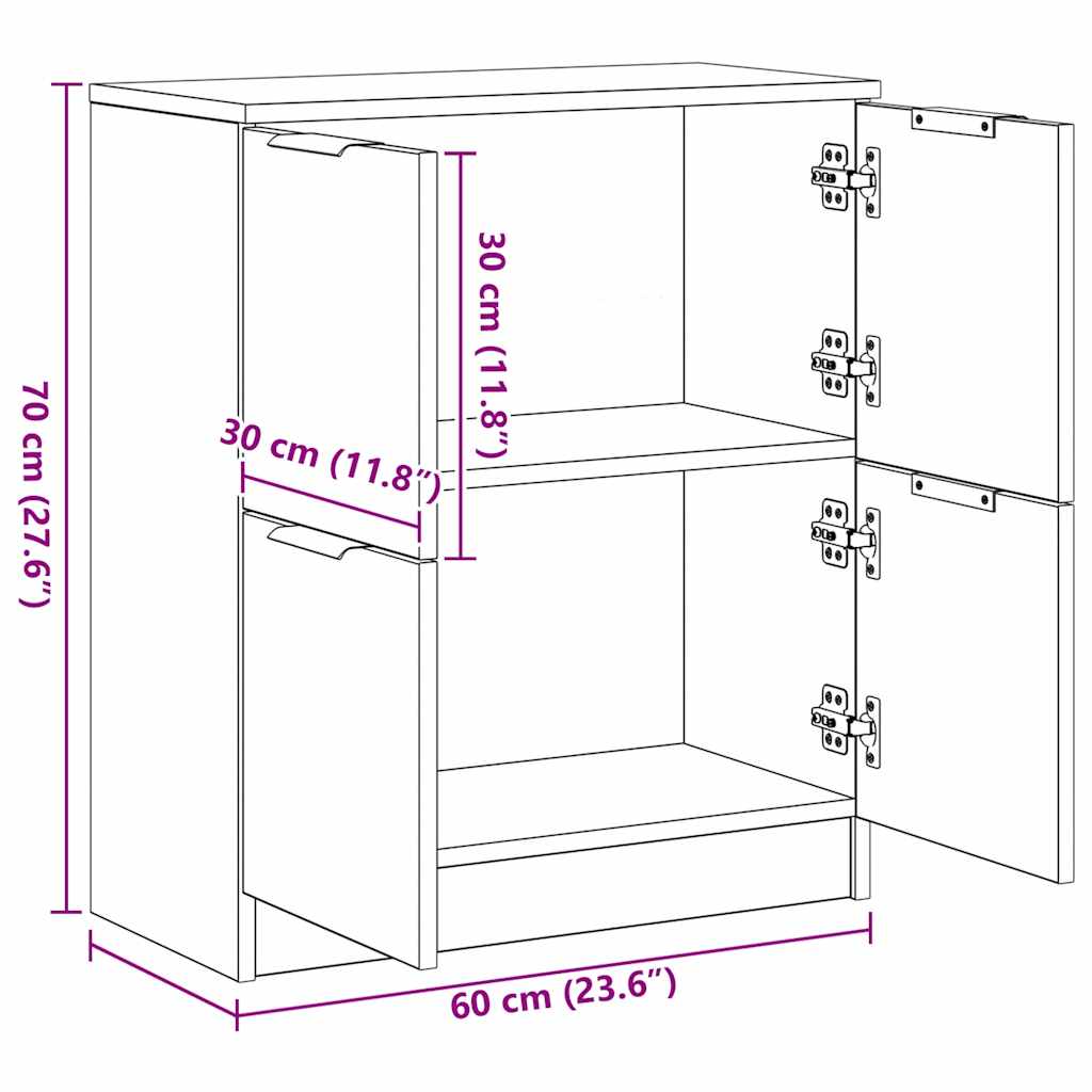 Artesaani tammi senkki Candefia 60x30x70cm (puinen)