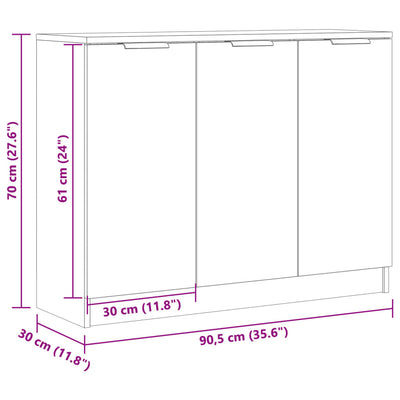 Senkki vanhaa puuta 90,5x30x70 cm tekninen puu