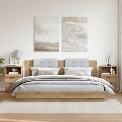 Artesaani tammi yöpöydät Pencea 40x36x65cm (2 kpl puinen)