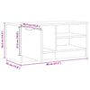 TV Kaappi Artisan Oak 80x35x36,5 cm Engineered Wood