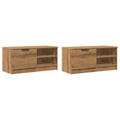 2-osainen TV-kaappisarja Artisan Oak 80x35x36,5 cm