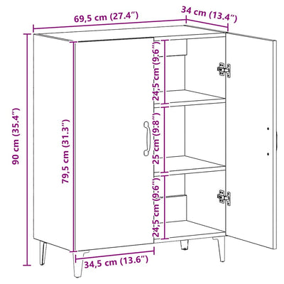 Artesaani tammi senkki Costinella 70x34x90cm (puinen)