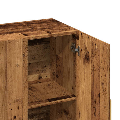 Vanha puu senkki Trotus 90x34x80cm (puinen)