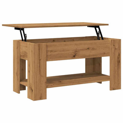 Sohvapöytä artesaani tammi 101x49x52 cm tekninen puu