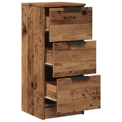 Senkit 2 kpl vanhaa puuta 30x30x70 cm tekninen puu