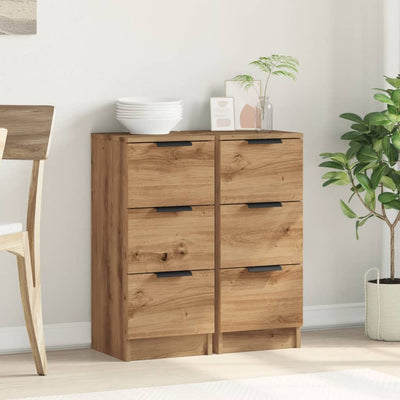 Senkit 2 kpl Artisan Oak 30x30x70 cm Engineered Wood