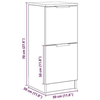 Artisan oak senkit Aftimia 30x30x70cm (2 kpl engineered wood)