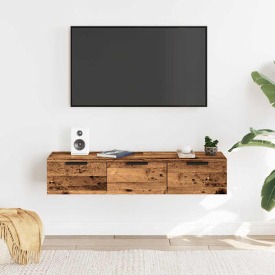 Seinäkaappi vanhaa puuta 102x30x20 cm tekninen puu