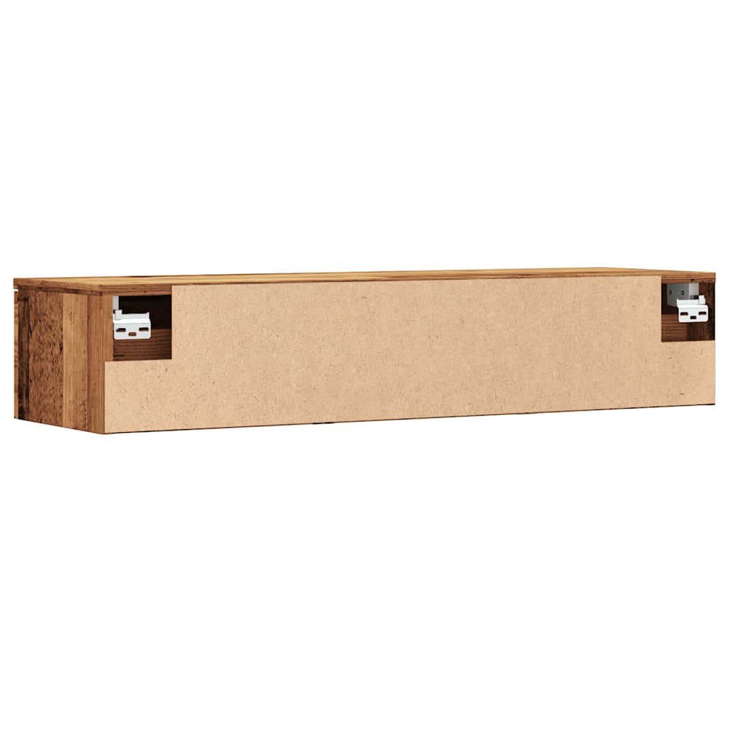 Vanha puu seinäkaappi Doricuta 102x30x20cm (puinen)