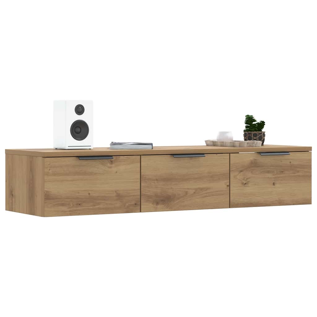Artesaani tammi tv-seinäkaappi Doricuta 102x30x20cm (puinen)
