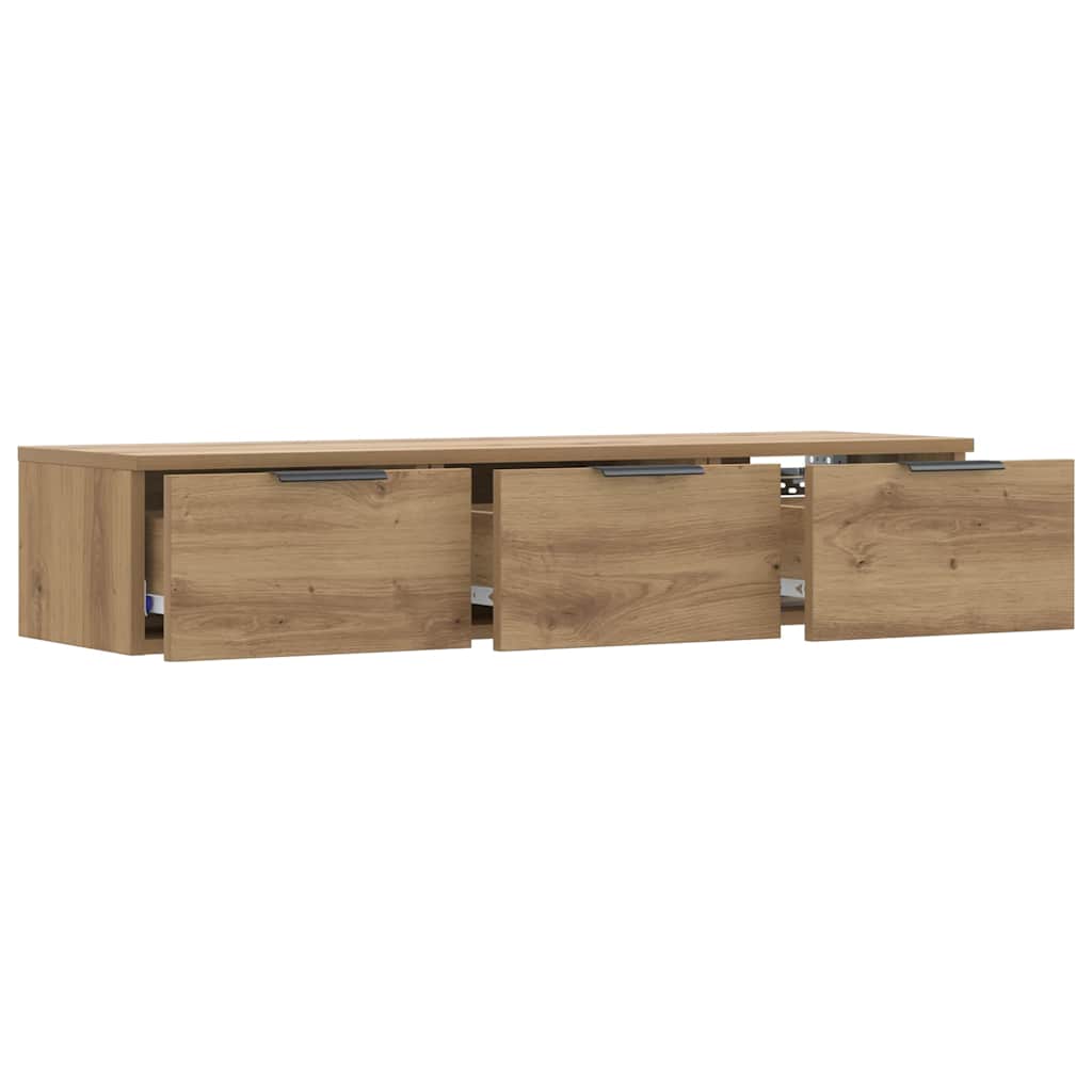 Artesaani tammi tv-seinäkaappi Doricuta 102x30x20cm (puinen)