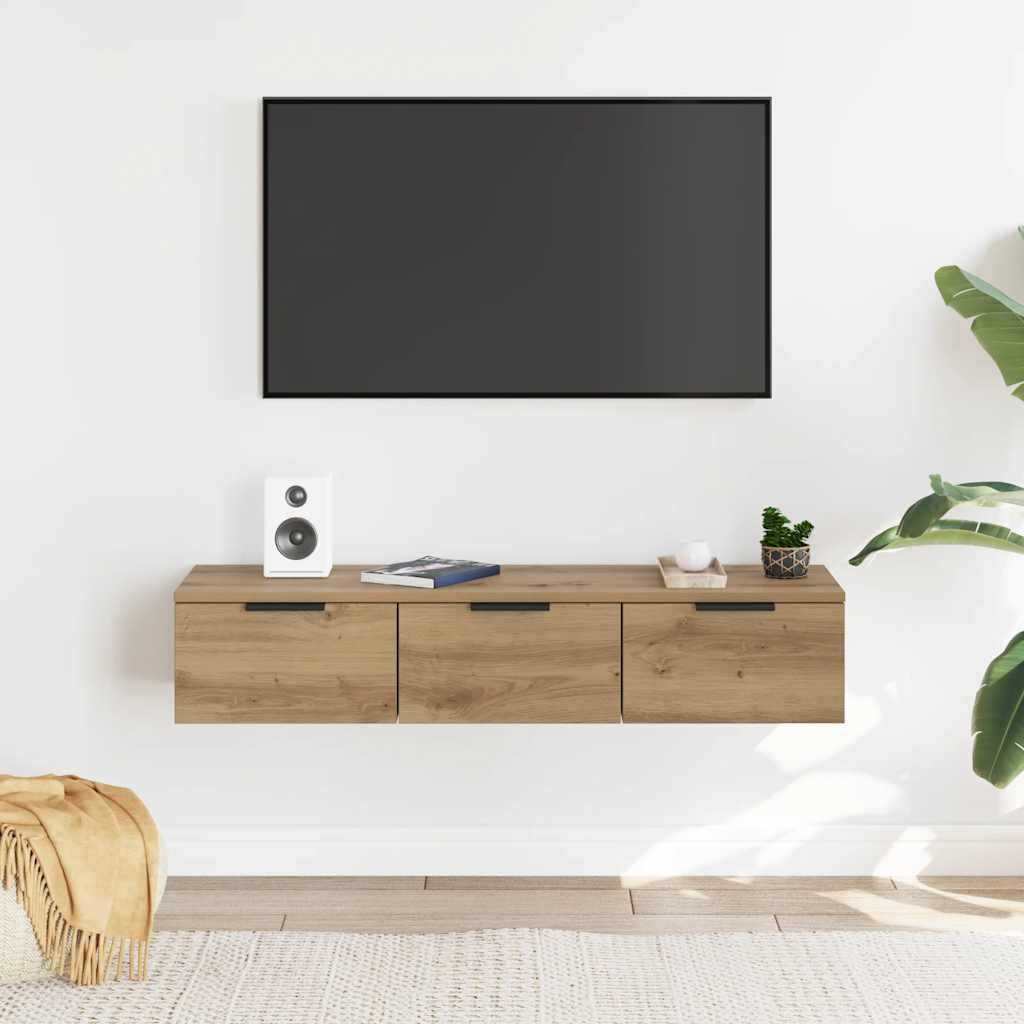 Artesaani tammi tv-seinäkaappi Doricuta 102x30x20cm (puinen)