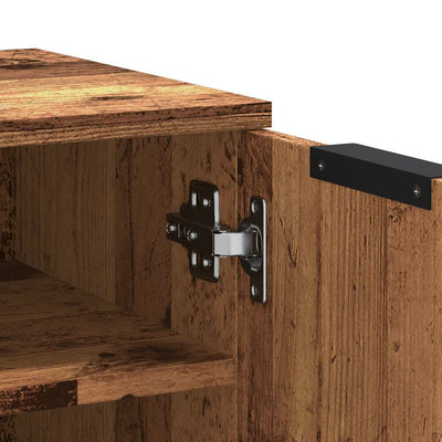 Vanha puu kirjahylly Thinca 29,5x35x70cm (lastulevy)