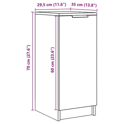 Vanha puu kirjahylly Thinca 29,5x35x70cm (lastulevy)
