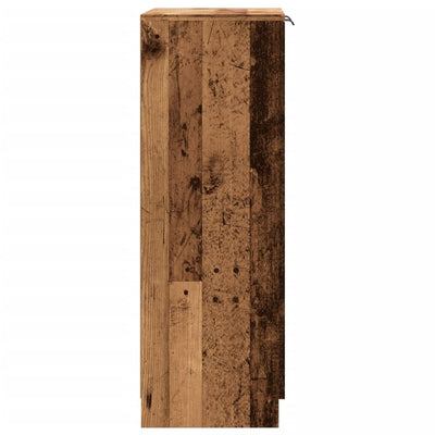 Kirjahylly vanha puu 59x35x100,5 cm lastulevy