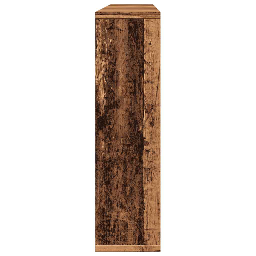 Vanha puu peilikaappi led-valoilla Sergie 76x15x55cm (puinen)