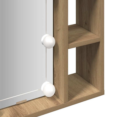 Tammi peilikaappi led-valoilla Sergie 76x15x55cm (puinen)