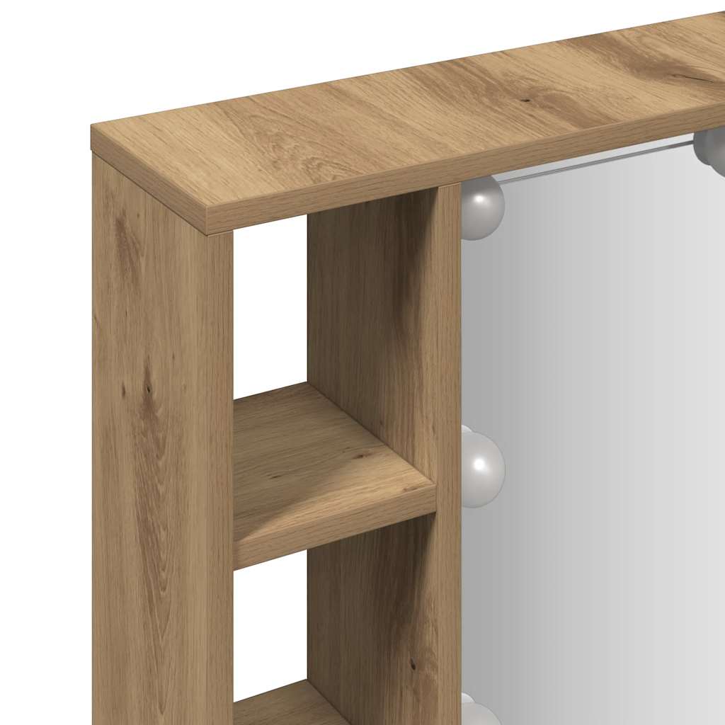 Tammi peilikaappi led-valoilla Sergie 76x15x55cm (puinen)
