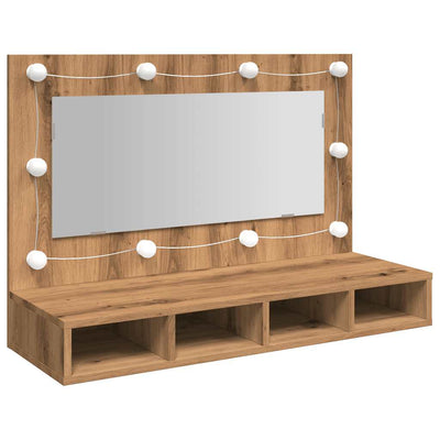 peilikaappi LEDillä Artisan Oak 90x31,5x62 cm