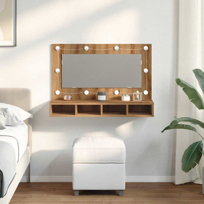 peilikaappi LEDillä Artisan Oak 90x31,5x62 cm