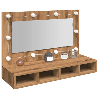 peilikaappi LEDillä Artisan Oak 90x31,5x62 cm