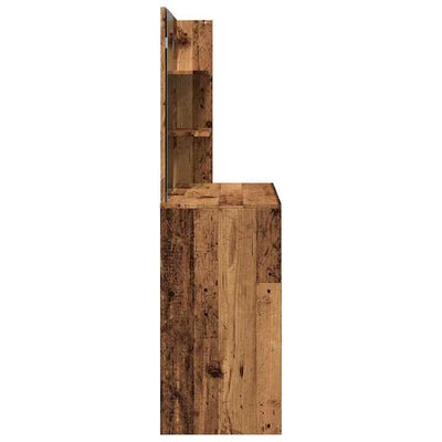 Vanha puu peilipöytä Nilda 74,5x40x141cm