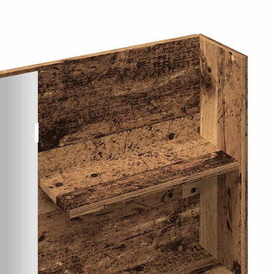 Vanha puu peilipöytä Nilda 74,5x40x141cm