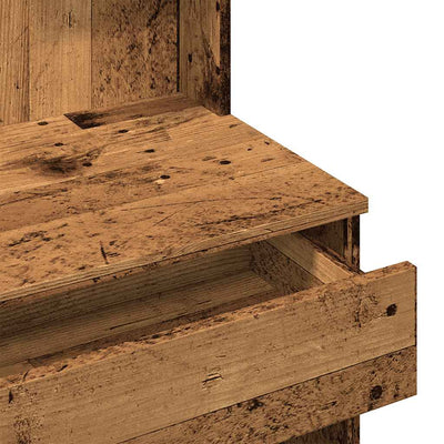 Vanha puu peilipöytä Dulfu 96x39x142cm