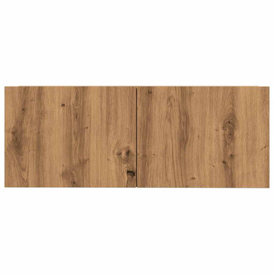 TV-kaapit seinäkiinnitettävä 2 kpl artesaani tammi 80x30x30 cm