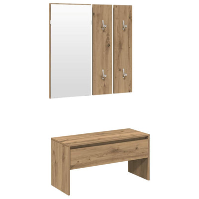 Käytävän kalustesarja Sofie (käsityöläinen tammi suunniteltu puu)