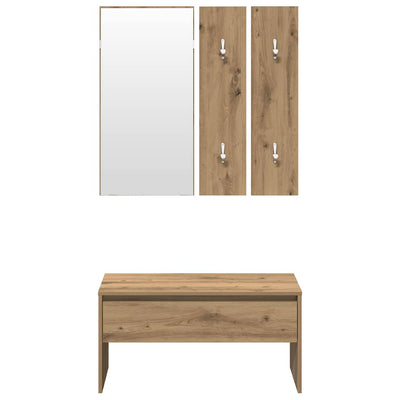 Käytävän kalustesarja Sofie (käsityöläinen tammi suunniteltu puu)