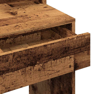 Vanha puu peilipöytä Flintoaca 74,5x40x141cm