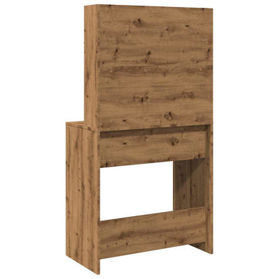 kampauspöytä LEDillä Artisan Oak 74,5x40x141 cm