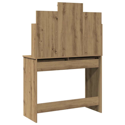 Artesaani tammi peilipöytä led-valoilla Valadea 96x40x142cm