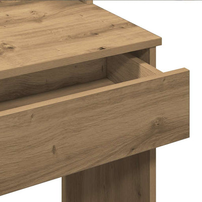 Artesaani tammi peilipöytä led-valoilla Valadea 96x40x142cm