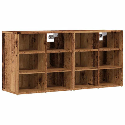 Kenkäkaapit 2 kpl vanhaa puuta 52x30x50 cm
