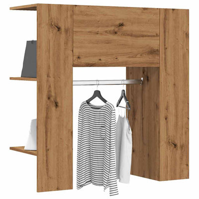 Eteisen kaappi käsityöläinen tammi 97,5x37x99 cm tekninen puu