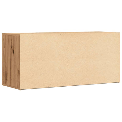Kenkäteline artesaani tammi 100x35x45 cm tekninen puu