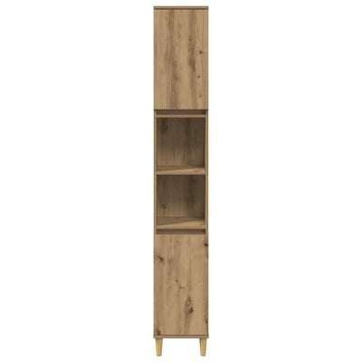 Artesaani tammi kylpyhuoneen kaappi Arturo 30x30x190cm (puinen)