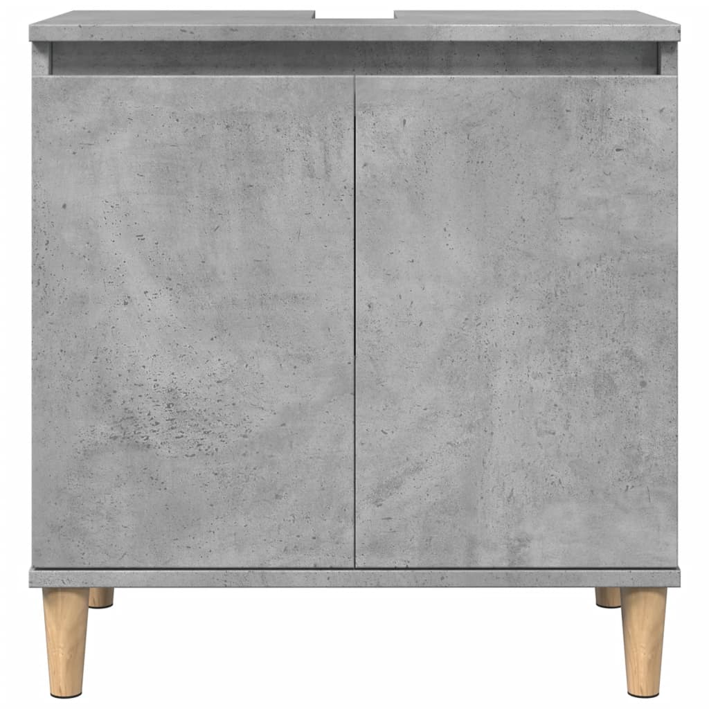 Betoninharmaa pesuallaskaappi Constantinu 58x33x60cm (puinen)