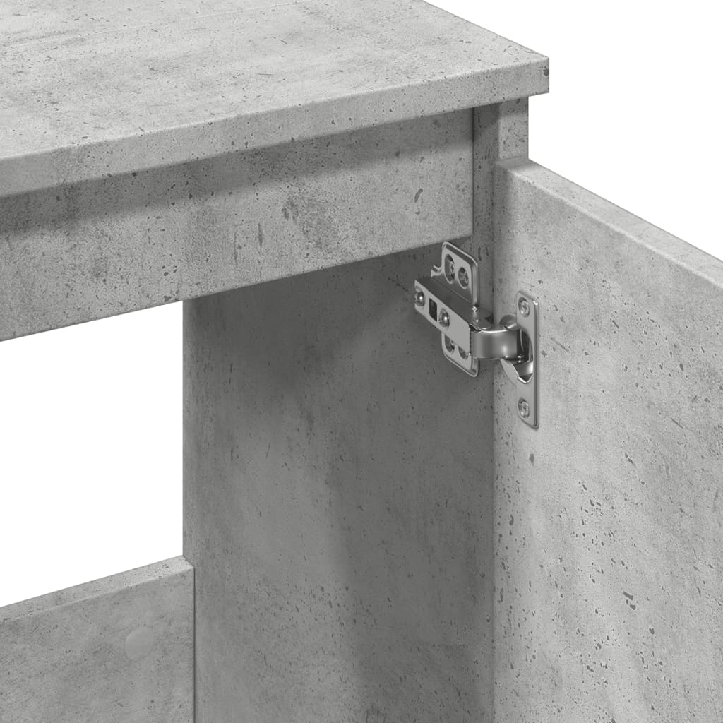 Betoninharmaa pesuallaskaappi Constantinu 58x33x60cm (puinen)