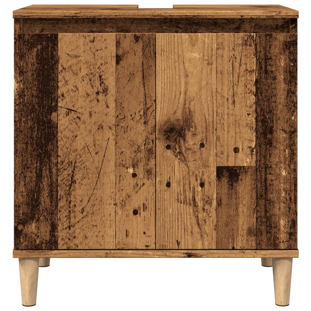 Pesuallaskaappi Ortansia 58x33x60cm (vanha puu, puinen)