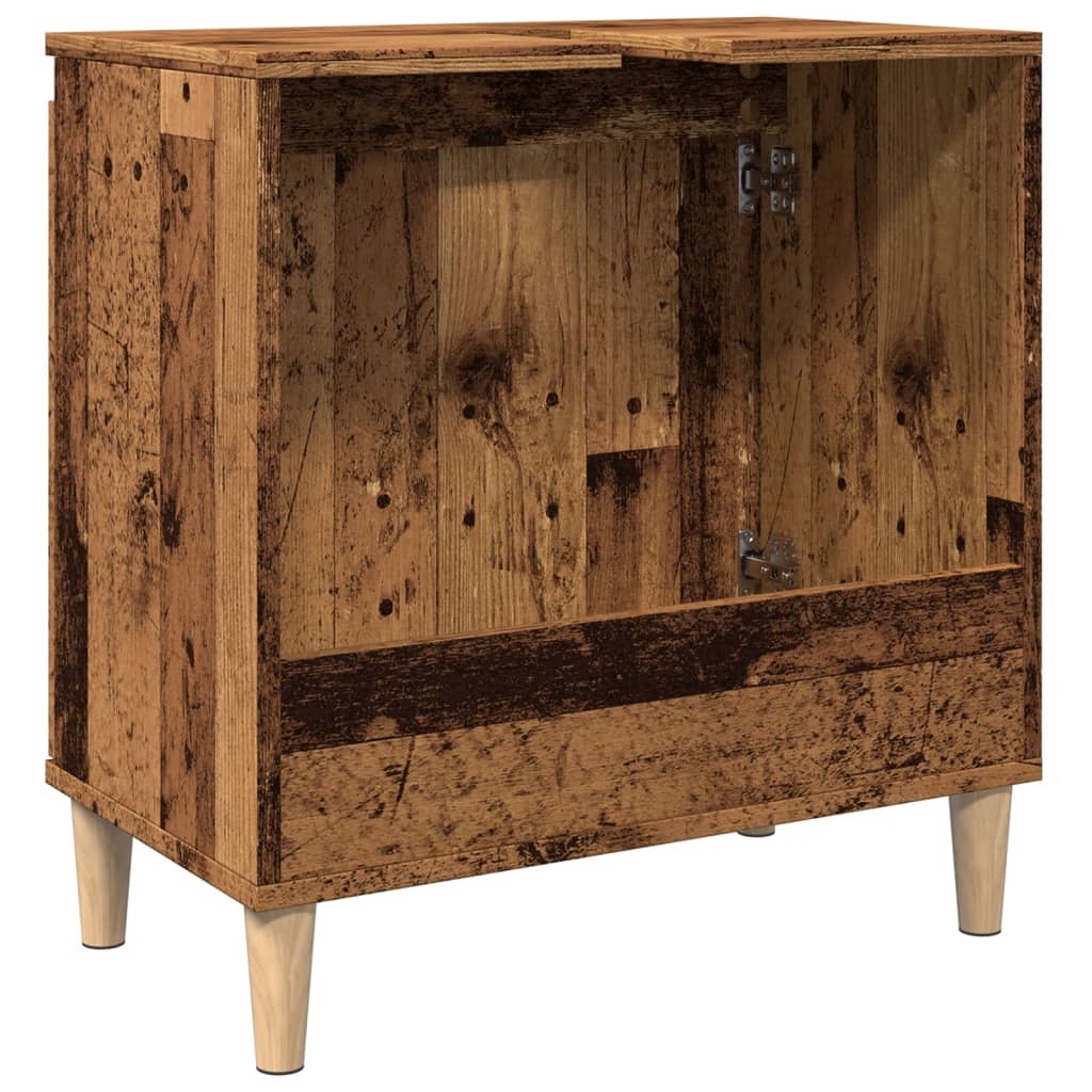 Pesuallaskaappi Ortansia 58x33x60cm (vanha puu, puinen)