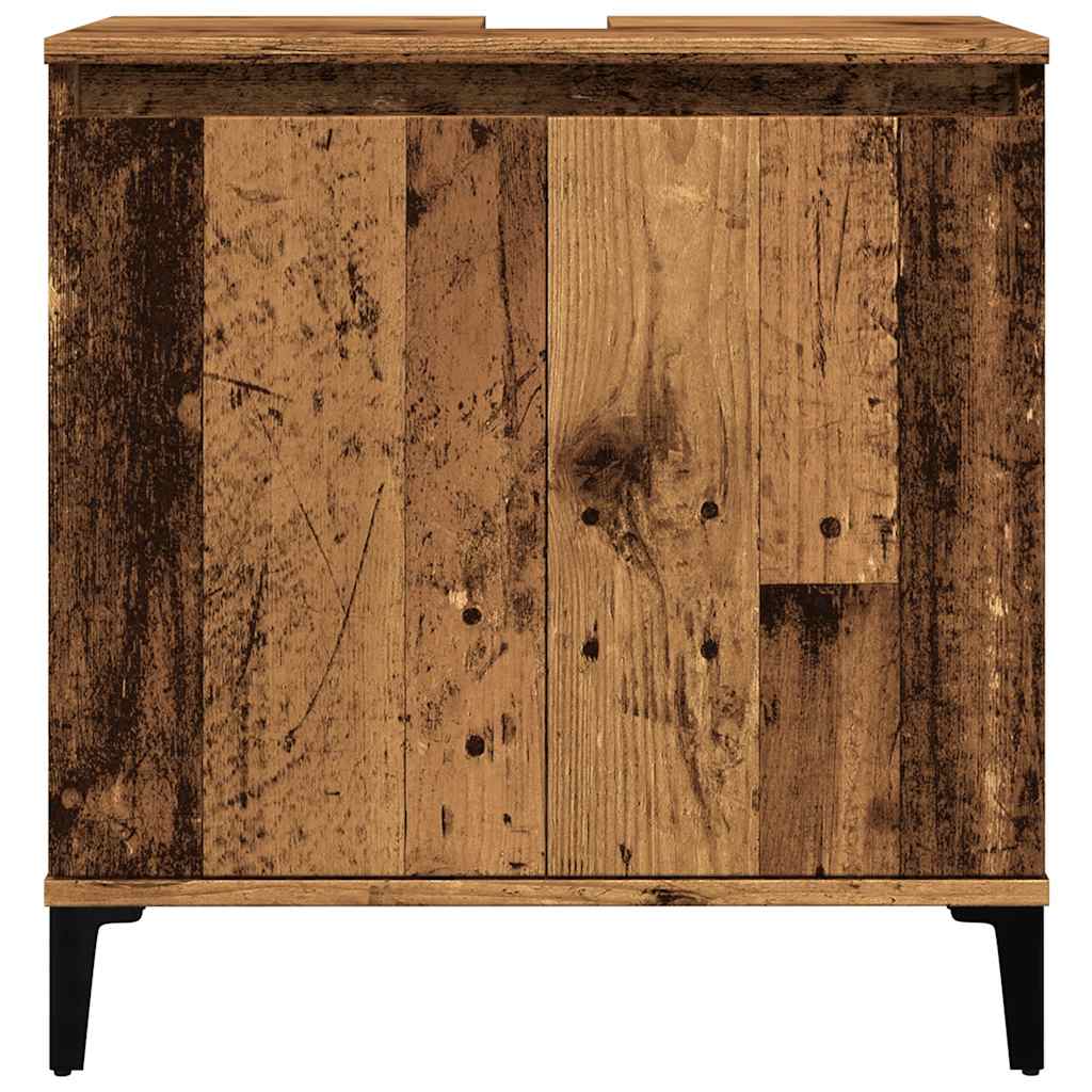 Pesuallaskaappi Francoise 58x33x60cm (vanha puu, puinen)