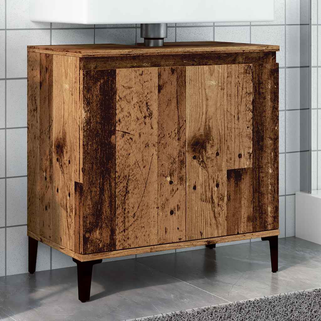Pesuallaskaappi Francoise 58x33x60cm (vanha puu, puinen)